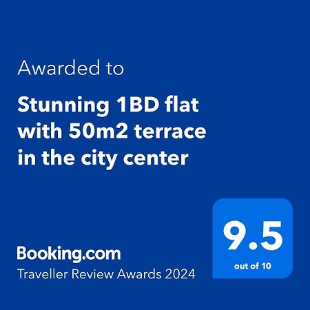 Stunning 1Bd Flat With 50M2 Terrace In The City Center Bucarest Exterior foto